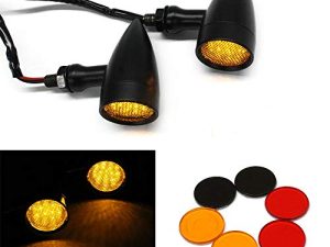 MISS MOLY Noir Moto LED Clignotants Ambre