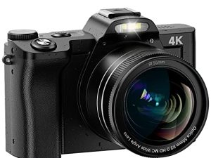 Bifevsr Appareil photo numérique 4K 48MP Caméscope