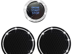 2 porte-gobelets de voiture et 1 strass