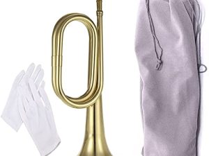 TUOREN Gold Bugle Cavalry Trompette Brass Instrument