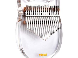 TREELF Kalimba 17 Touches Mignon Chat Acrylique
