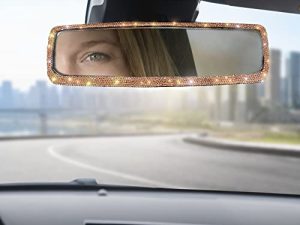 Rétroviseur de voiture en strass Bling