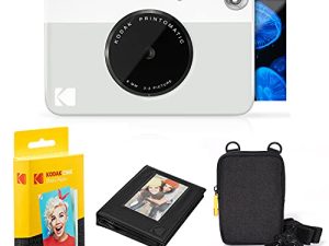 Kodak Printomatic Instant Camera Bundle (Gris) Zink