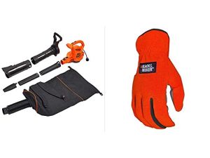 BLACK+DECKER Souffleur/aspirateur à feuilles avec gant tout