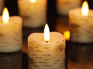 Homemory Lot de 6 bougies votives sans