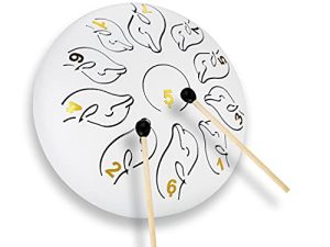 6 pouces 11 notes en acier langue
