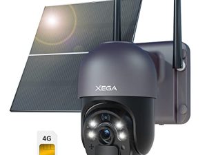 Caméra de sécurité cellulaire Xega 4G LTE