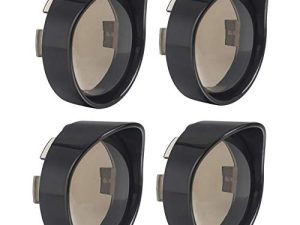 NTHREEAUTO Lot de 4 couvercles de lentilles