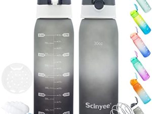 Scinyee Fitness Bouteille d'eau de sport avec