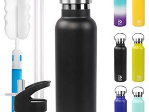 BOGI Bouteille d'eau en acier inoxydable
