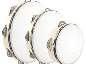 3PCS Tambourins pour Adultes Église et Enfants