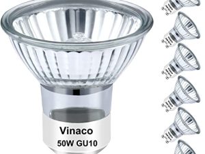 Vinaco Lot de 6 ampoules GU10 halogènes