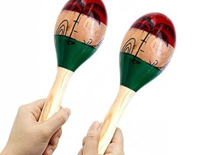 2pcs Instruments de Musique Maracas Professionnels -