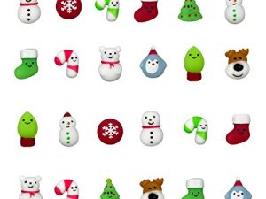 QINGQIU 24 PCS Noël Mochi Squishy Jouets