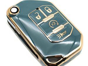 FEYOUN Coque pour porte-clés compatible avec Jeep