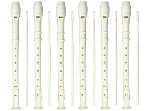 Lot de 6 Flûtes à Bec Soprano