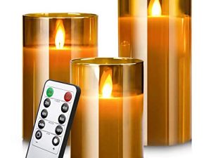 Bougies sans flamme à LED pour décorations