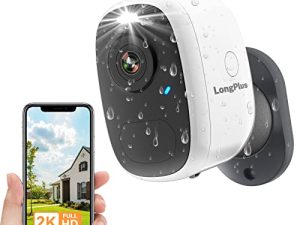 LongPlus 4MP Caméra de sécurité sans fil
