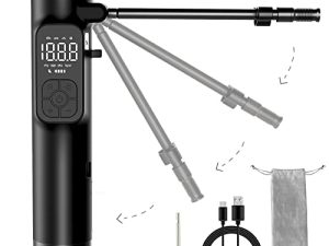HTOMT Compresseur d'air portable 150PSI Gonfleur de