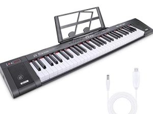 Tencoz Piano à clavier électrique 61 touches