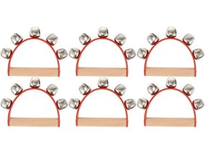 Vaguelly 6 pcs Jouets Red Stick Bells