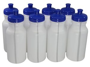 Bouteilles d'eau en plastique Sports Squeeze Push/Pull