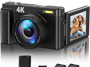 Bioyoak Appareil photo numérique Auto Focus 4K
