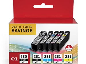 PGI-280XXL/CLI-281XXL Cartouche d'encre compatible de remplacement pour