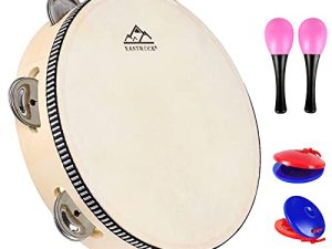 EASTROCK Tambourin pour adultes Tambourin à main