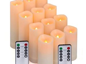 Bougies sans flamme Aignis avec télécommande et
