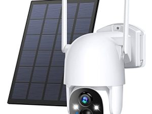 Poyasilon Caméras de sécurité solaires extérieures sans