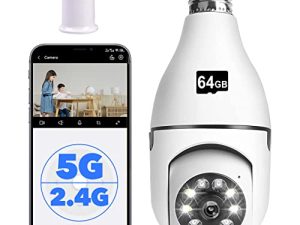 Fowutz Caméra de sécurité à ampoule