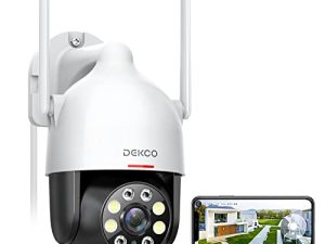 Caméra de sécurité DEKCO 2K extérieure/maison