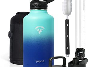 Bouteille d'eau isotherme Topre demi-gallon en acier
