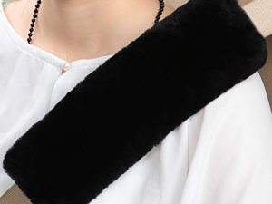 Coussin de ceinture de sécurité en peau