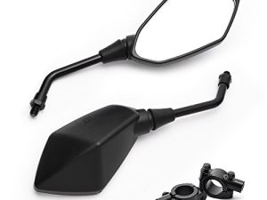 MICTUNING Rétroviseur convexe universel pour moto Hawk-eye