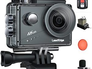 Caméra d'action LeadEdge 4K Stabilisation EIS WiFi