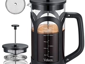 Veken French Press Cafetière et théière en