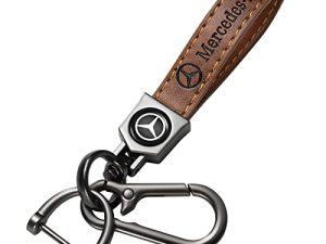Porte-clés de voiture en cuir pour porte-clés