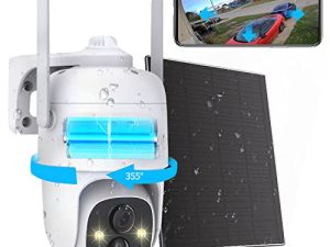 Caméra de sécurité extérieure solaire sans fil