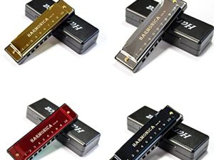 YOKSAS 4PCS Harmonicas Key of C 10