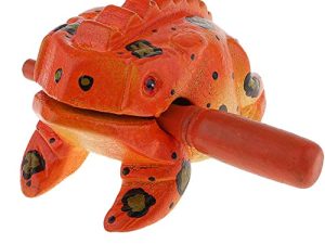 Instrument de râpe Guiro Grenouille en bois