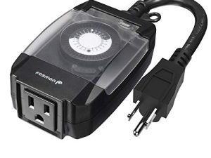 Fosmon C-10707US Minuterie d'éclairage mécanique d'extérieur 15