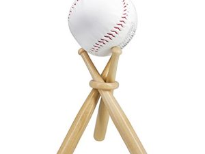 Support de présentoir de baseball en bois
