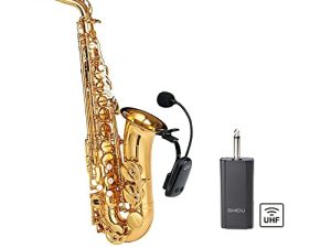 Microphone de saxophone sans fil UHF pour