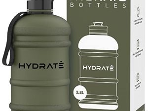 HYDRATE Bouteille d'eau 1 Gallon XXL Carafe