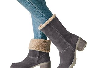 Ntpwenla Chaudes Bottes Courtes pour Femmes