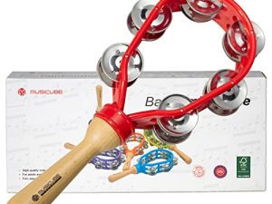 MUSICUBE Tambourin pour adultes Tambourin à percussion