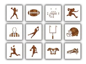 Football Stencil - Pack de 12 -