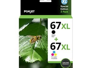 67XL Cartouche d'encre Compatible pour HP 67